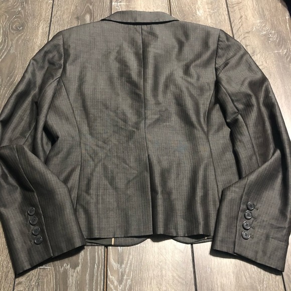 LOFT Ann Taylor Petites Striped Blazer Size 10P - Picture 2 of 5